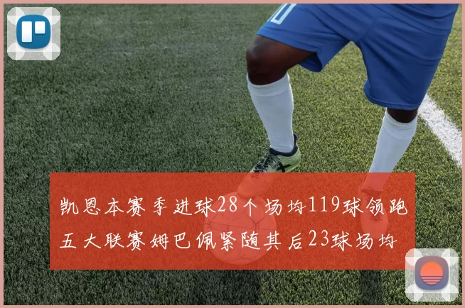 凯恩本赛季进球28个场均119球领跑五大联赛姆巴佩紧随其后23球场均115球